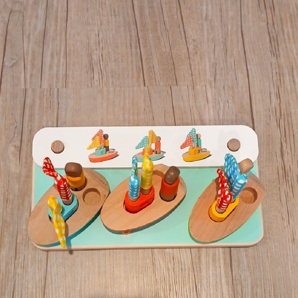 LOVEVERY Wooden Boats/Matching Cards